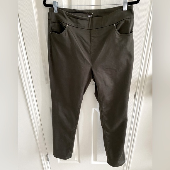 Up! Pull-on army green cotton twill pants size 10 - Picture 2 of 4